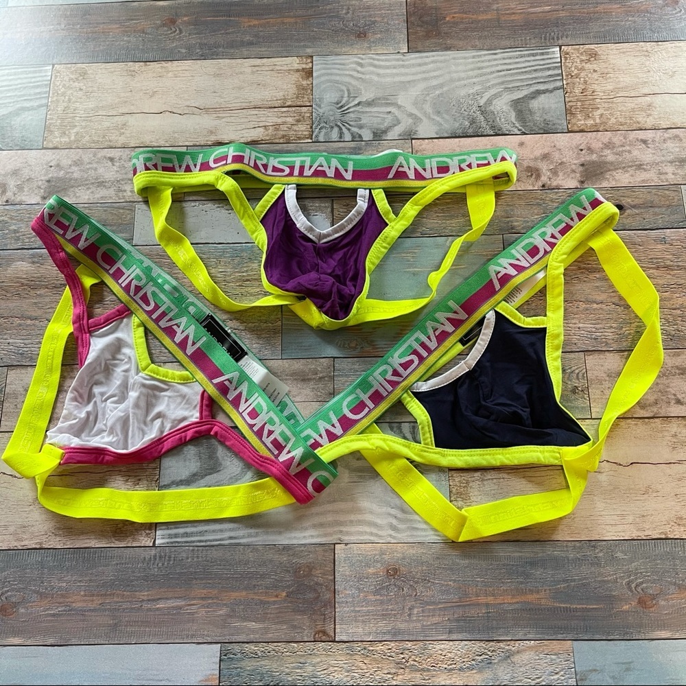 (34-36) Male Jockstraps 3 Pieces